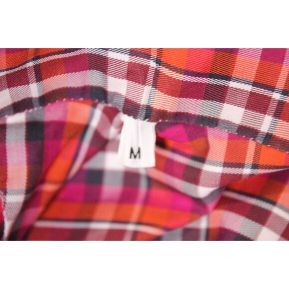 Kiton Napoli 100% Cotton Red Plaid Button Up Shirt Men’s Dress Casual Sz M - Picture 9 of 11